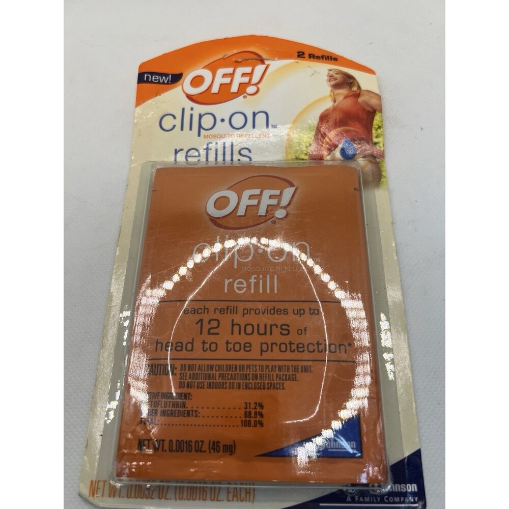 OFF! Clip On Mosquito Repellent Refills 12 Hour 1pk of 2 0.0016 oz discontinued